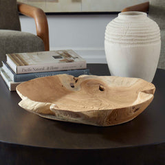 Organic Embrace Teak Outdoor Bowl - Ornate Home