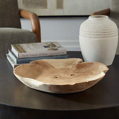 Organic Embrace Teak Outdoor Bowl - Ornate Home