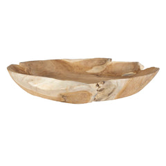 Organic Embrace Teak Outdoor Bowl - Ornate Home