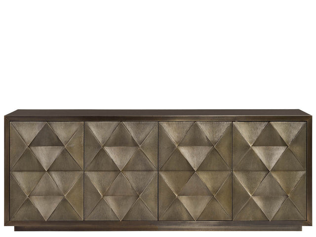 Origami Antique Champagne Credenza - Ornate Home