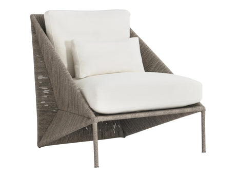 Origami Egret Grey/White/Cream Outdoor Chair - Ornate Home