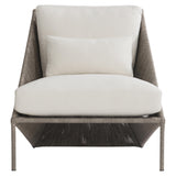 Origami Egret Grey/White/Cream Outdoor Chair - Ornate Home