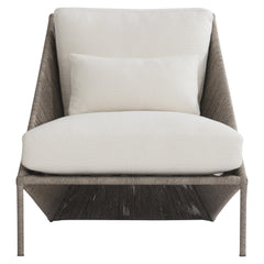 Origami Egret Grey/White/Cream Outdoor Chair - Ornate Home