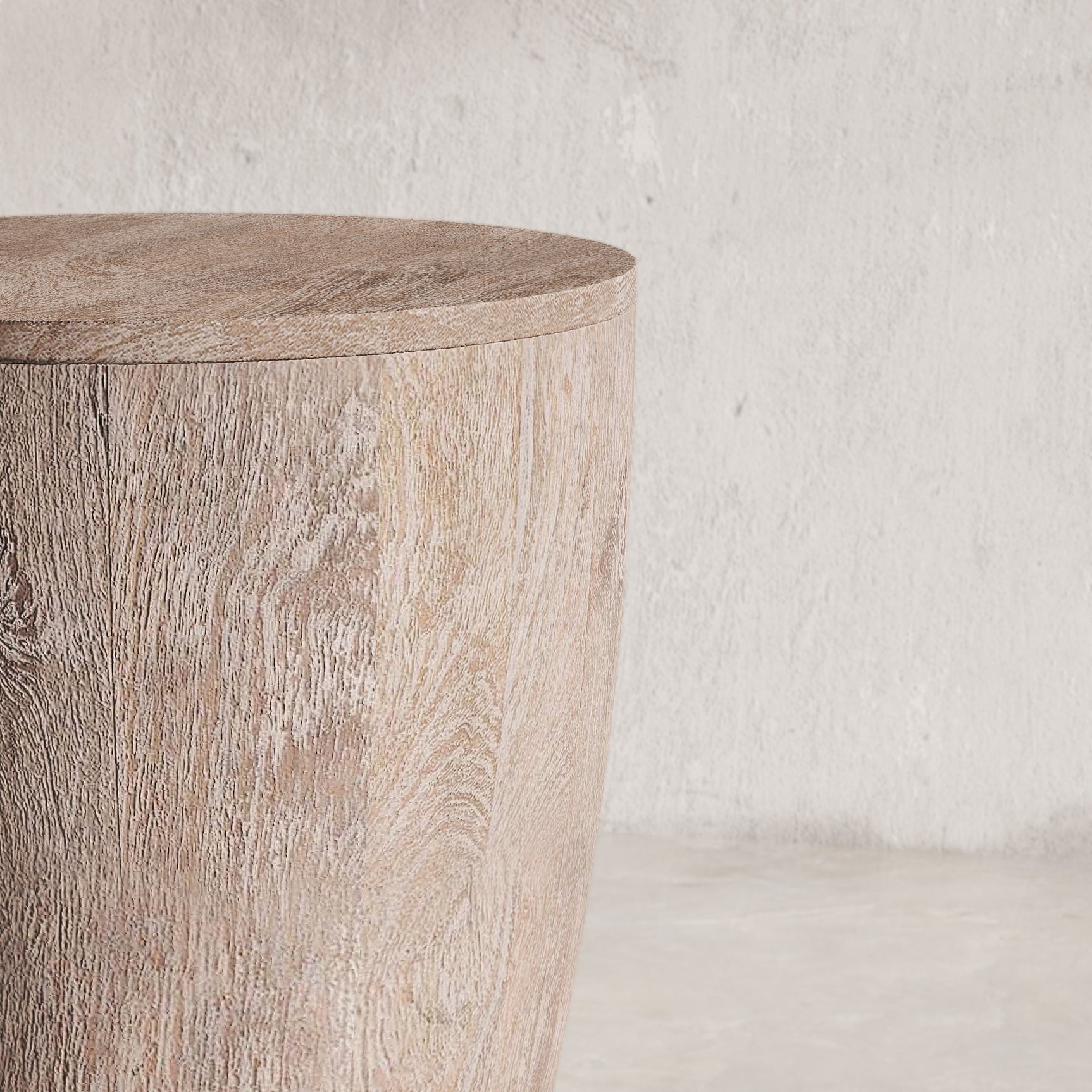 Origins Washed Sand Drum Table - Ornate Home