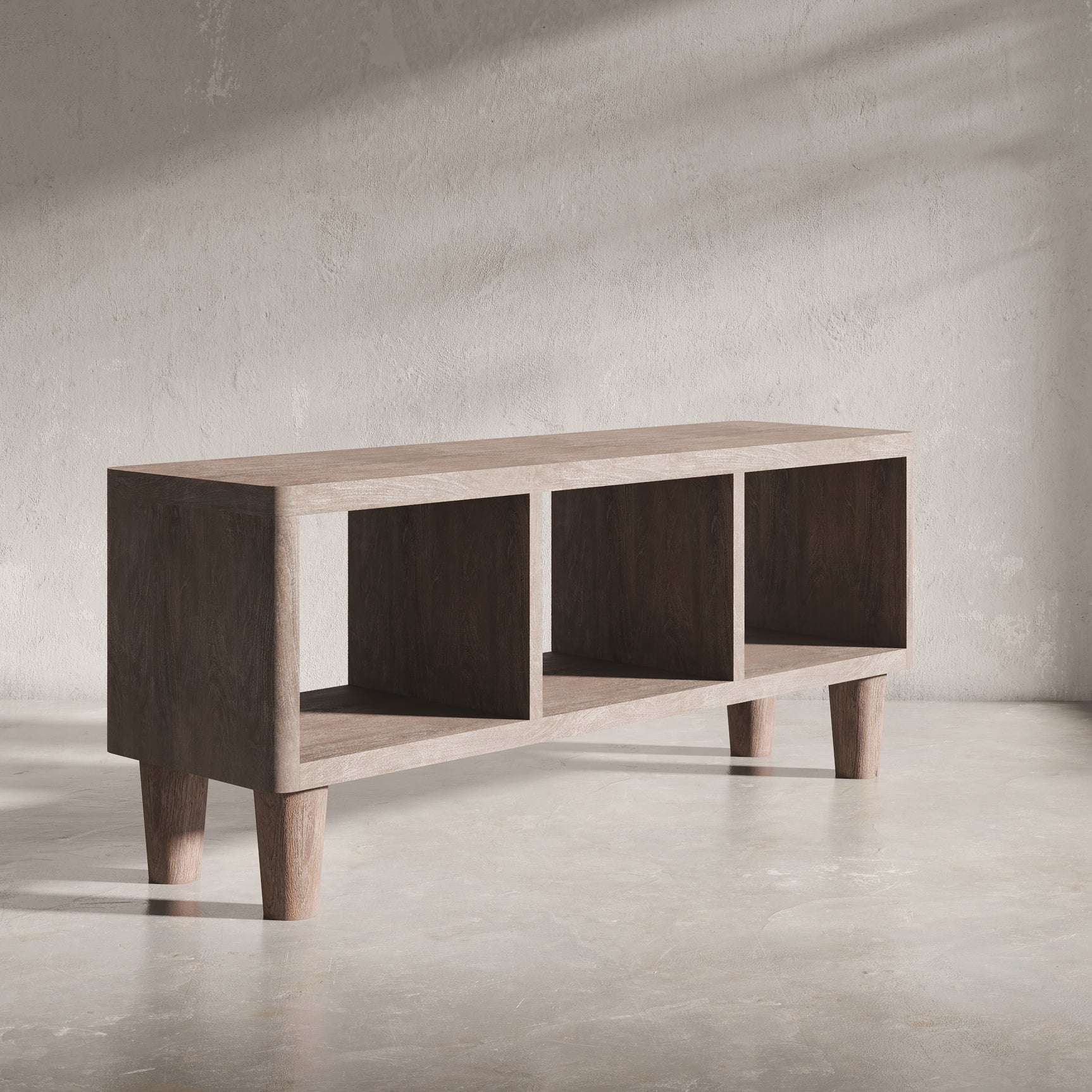Origins Washed Sand Media Console - Ornate Home