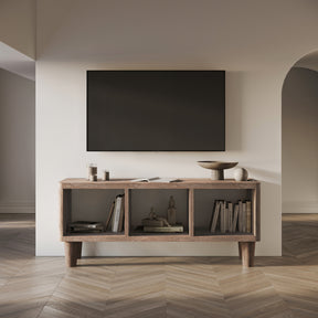 Origins Washed Sand Media Console - Ornate Home