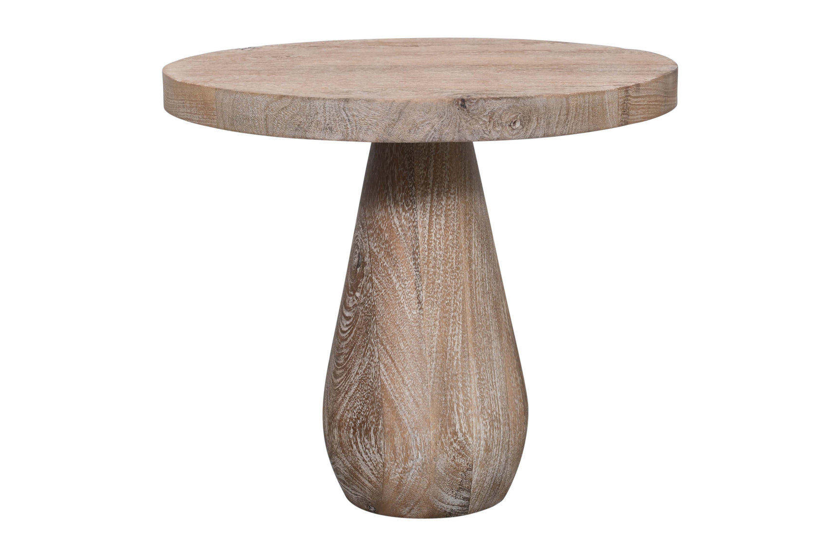 Origins Washed Sand Pull Up Pedestal Table - Ornate Home