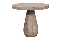 Origins Washed Sand Pull Up Pedestal Table - Ornate Home