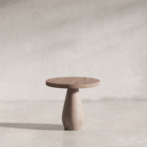Origins Washed Sand Pull Up Pedestal Table - Ornate Home