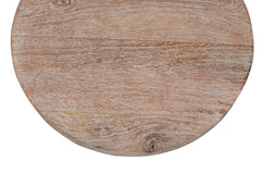 Origins Washed Sand Pull Up Pedestal Table - Ornate Home