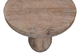 Origins Washed Sand Pull Up Pedestal Table - Ornate Home
