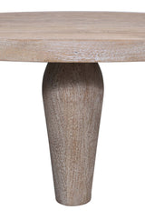 Origins Washed Sand Round Cocktail Table - Ornate Home
