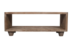 Origins Washed Sand Storage Cocktail Table - Ornate Home