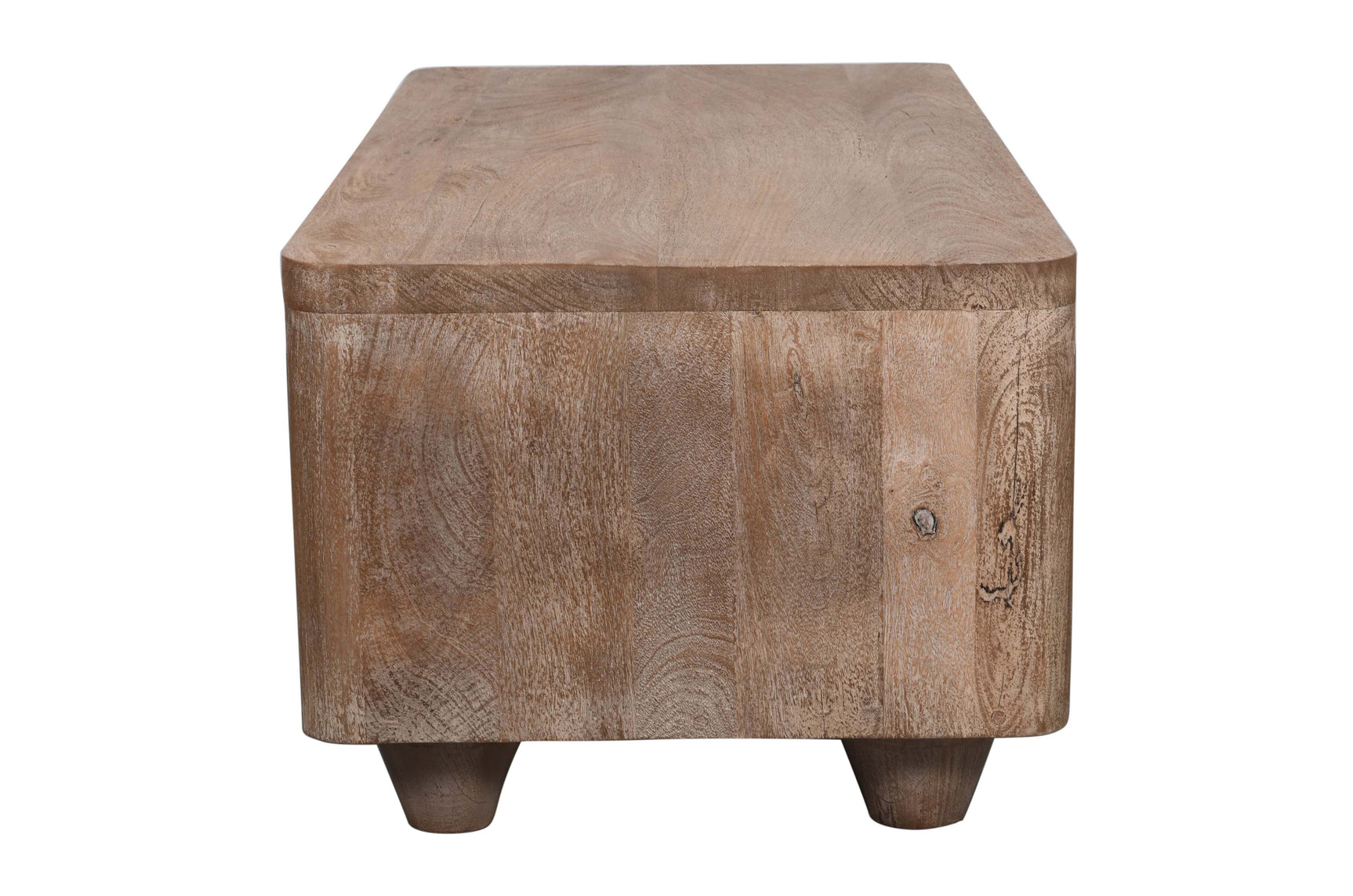 Origins Washed Sand Storage Cocktail Table - Ornate Home