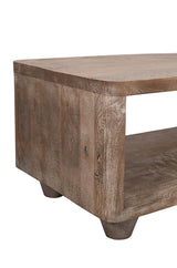 Origins Washed Sand Storage Cocktail Table - Ornate Home
