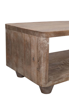 Origins Washed Sand Storage Cocktail Table - Ornate Home