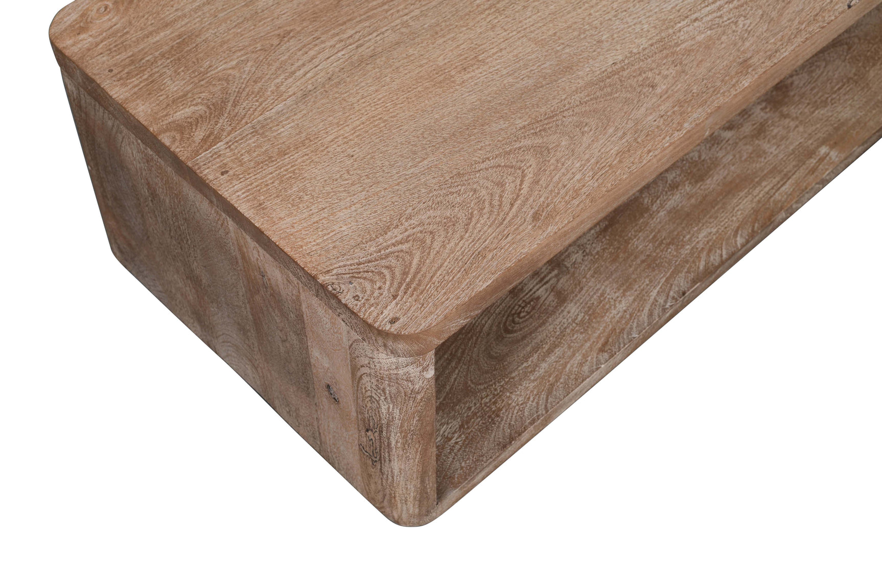 Origins Washed Sand Storage Cocktail Table - Ornate Home