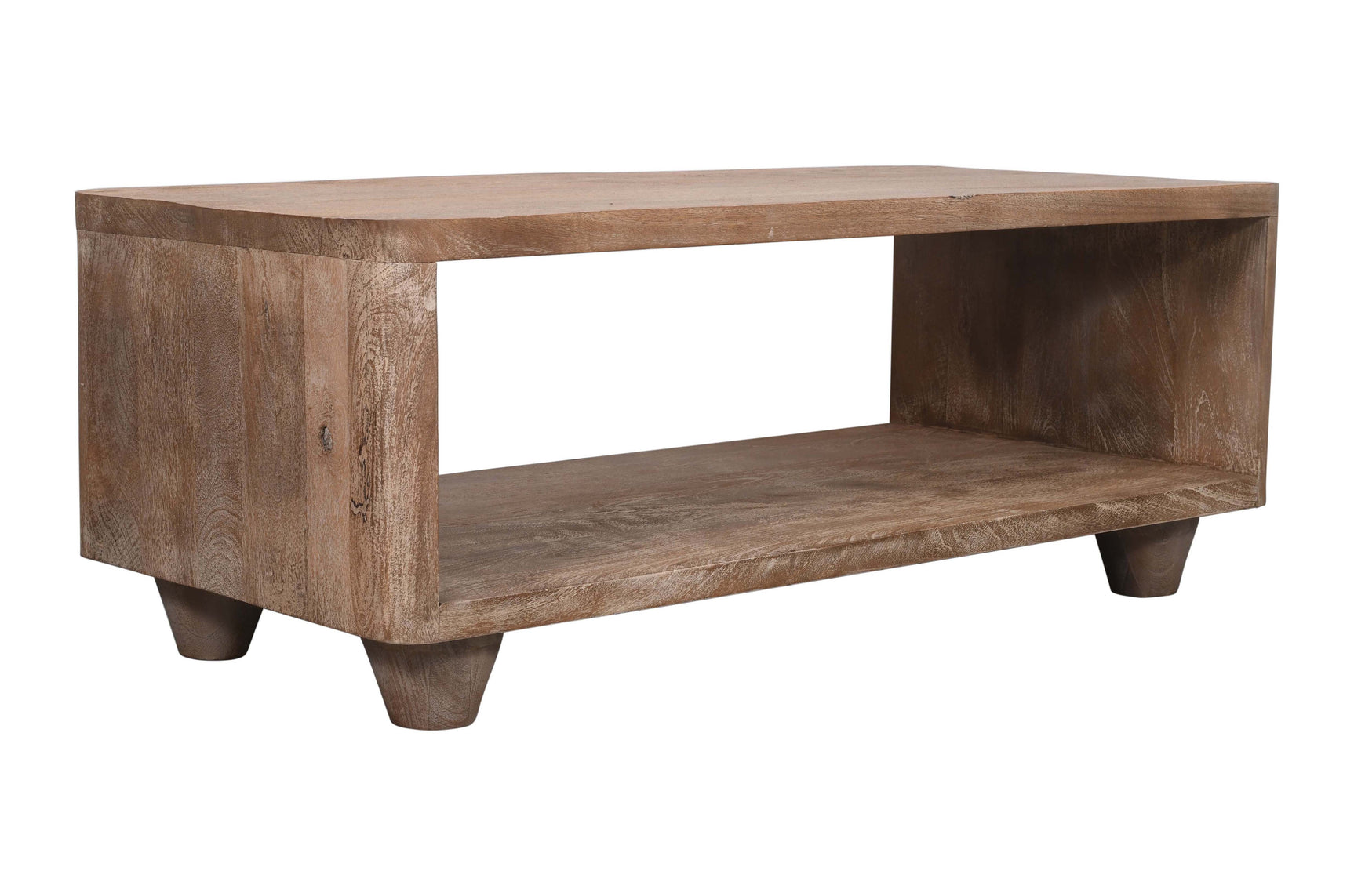 Origins Washed Sand Storage Cocktail Table - Ornate Home