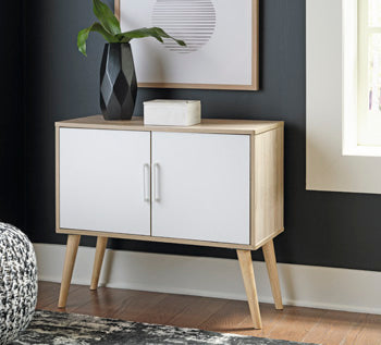Orinfield Natural & White Accent Cabinet (Online Special Price) - Ornate Home