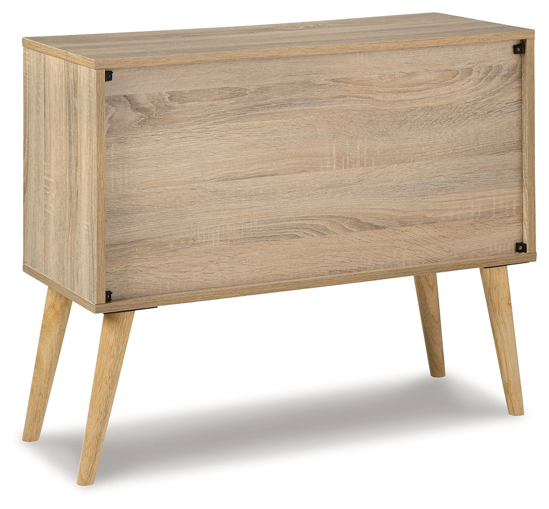 Orinfield Natural & White Accent Cabinet (Online Special Price) - Ornate Home