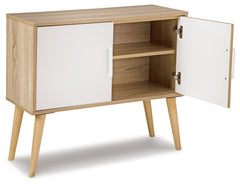 Orinfield Natural & White Accent Cabinet - Ornate Home