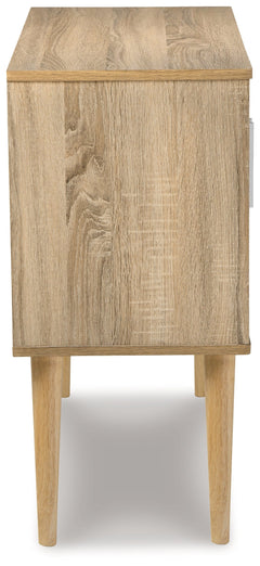 Orinfield Natural & White Accent Cabinet - Ornate Home