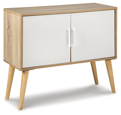 Orinfield Natural & White Accent Cabinet - Ornate Home