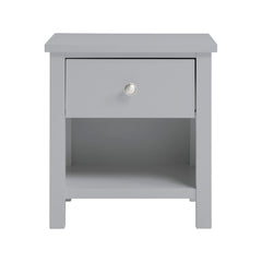 Orion Gray 1-Drawer Nightstand - Ornate Home