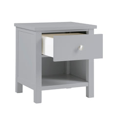 Orion Gray 1-Drawer Nightstand - Ornate Home