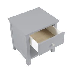 Orion Gray 1-Drawer Nightstand - Ornate Home