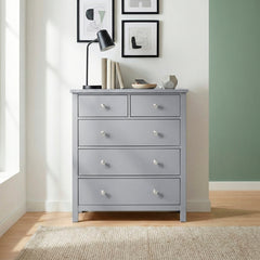 Orion Gray 5-Drawer Chest - Ornate Home