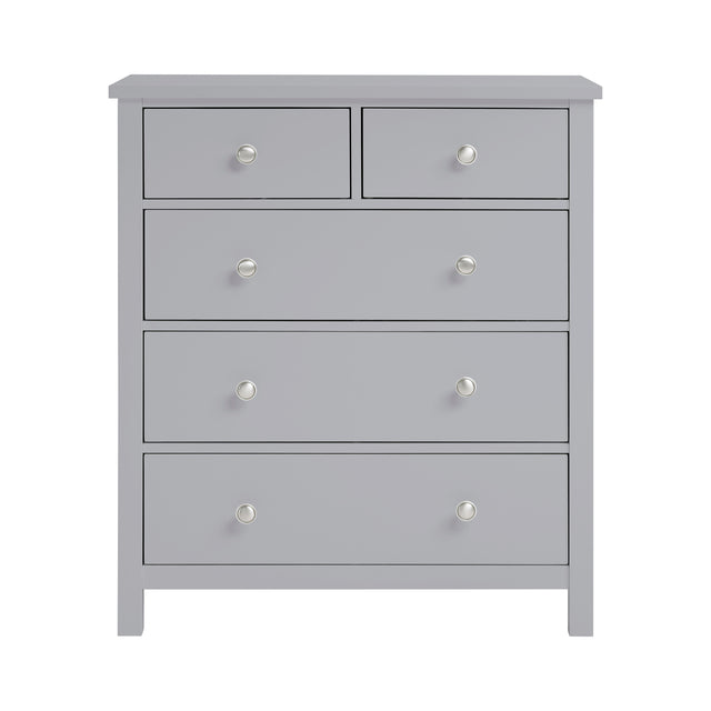 Orion Gray 5-Drawer Chest - Ornate Home