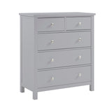 Orion Gray 5-Drawer Chest - Ornate Home