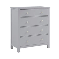 Orion Gray 5-Drawer Chest - Ornate Home