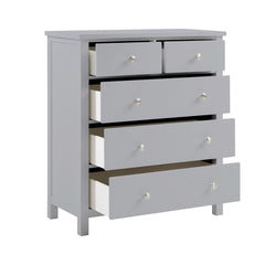 Orion Gray 5-Drawer Chest - Ornate Home