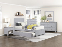 Orion Gray 5-Drawer Chest - Ornate Home