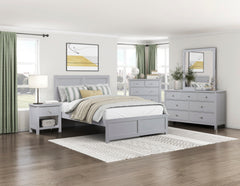 Orion Gray 5-Drawer Chest - Ornate Home