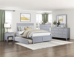Orion Gray 5-Drawer Chest - Ornate Home