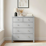 Orion Gray 5-Drawer Chest - Ornate Home