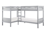 Orion Gray Corner Bunk Bed - Ornate Home