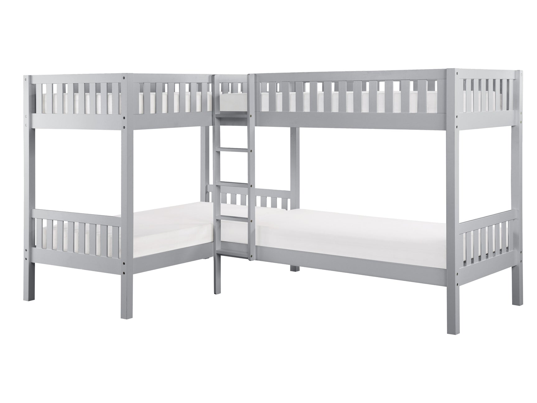 Orion Gray Corner Bunk Bed - Ornate Home