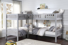 Orion Gray Corner Bunk Bed - Ornate Home
