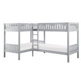 Orion Gray Corner Bunk Bed - Ornate Home
