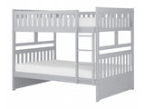 Orion Gray Full/Full Bunk Bed - Ornate Home