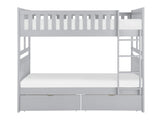 Orion Gray Full/Full Bunk Bed - Ornate Home