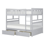 Orion Gray Full/Full Bunk Bed - Ornate Home