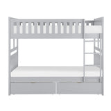 Orion Gray Full/Full Bunk Bed - Ornate Home