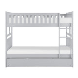 Orion Gray Full/Full Bunk Bed with Twin Trundle - Ornate Home