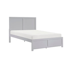 Orion Gray Full Platform Bed - Ornate Home