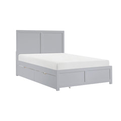 Orion Gray Full Platform Bed - Ornate Home